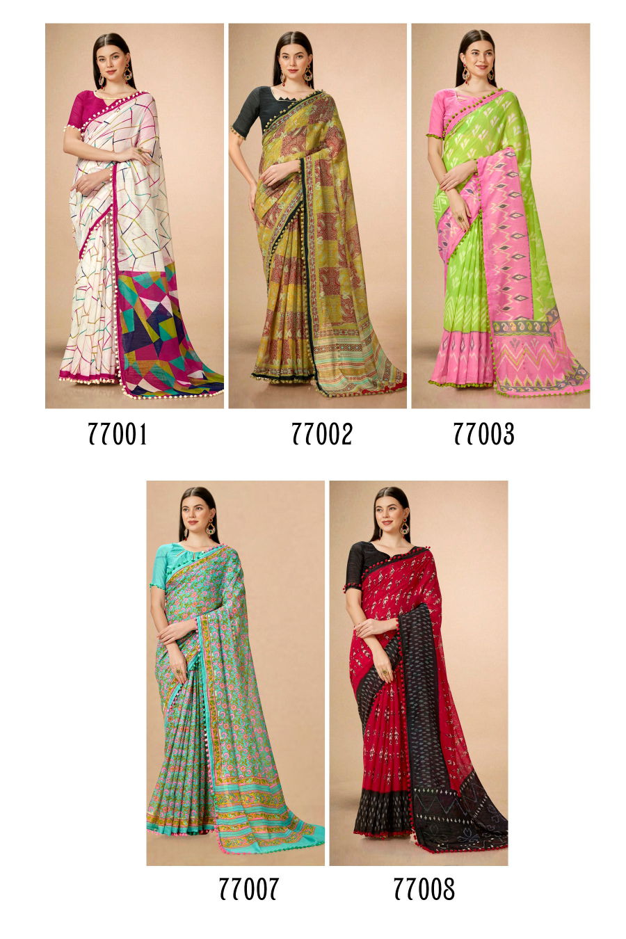 Tosh By Kashvi Printed Daily Wear Sarees Catalog